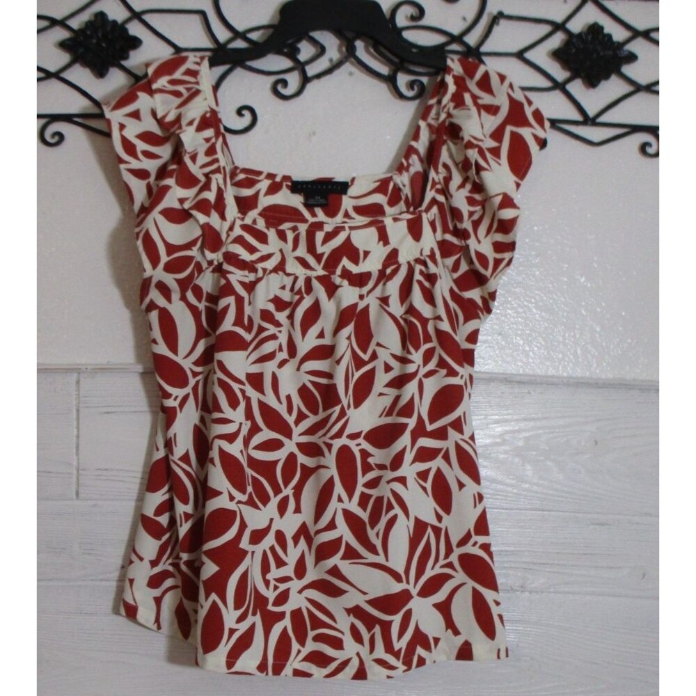 Sanctuary Women's Top Size M Sleeveless Floral Multicolored